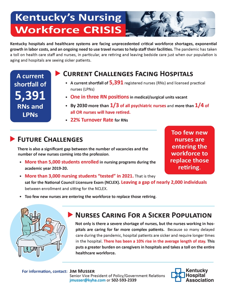 Kentucky's Nursing Workforce Crisis one-sheet