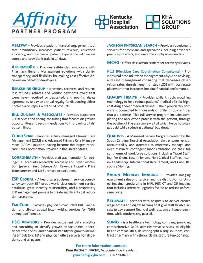 KHA Affinity Partners Flyer