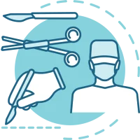 illustration of surgical tools